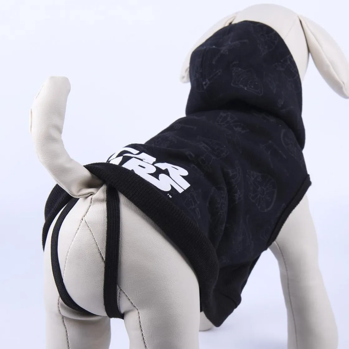ARTESANIA CERDÁ Sudadera para perro Cotton Brushed Darth Vader XXS