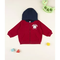 Prenatal Sudadera roja con capucha para niño* Niño·Bebé Niño 3-36 Meses|Bebé Niño 3-36 Meses·Jerséis Y Cardigans