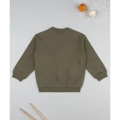 Prenatal Sudadera verde de niño estampada