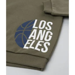 Prenatal Sudadera verde de niño estampada