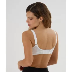 Prenatal Sujetador de lactancia blanco con encaje