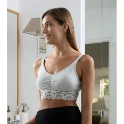Prenatal Sujetador de lactancia gris con encaje* Íntimo Y Noche·Sujetadores Lactancia|Premamá·Íntimo Y Noche