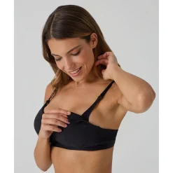 Prenatal Sujetador de lactancia negro de canalé* Premamá·Íntimo Y Noche|Íntimo Y Noche·Sujetadores Lactancia