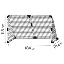 SUN&SPORT Sun & Sport - Portería de fútbol modular 2 en 1