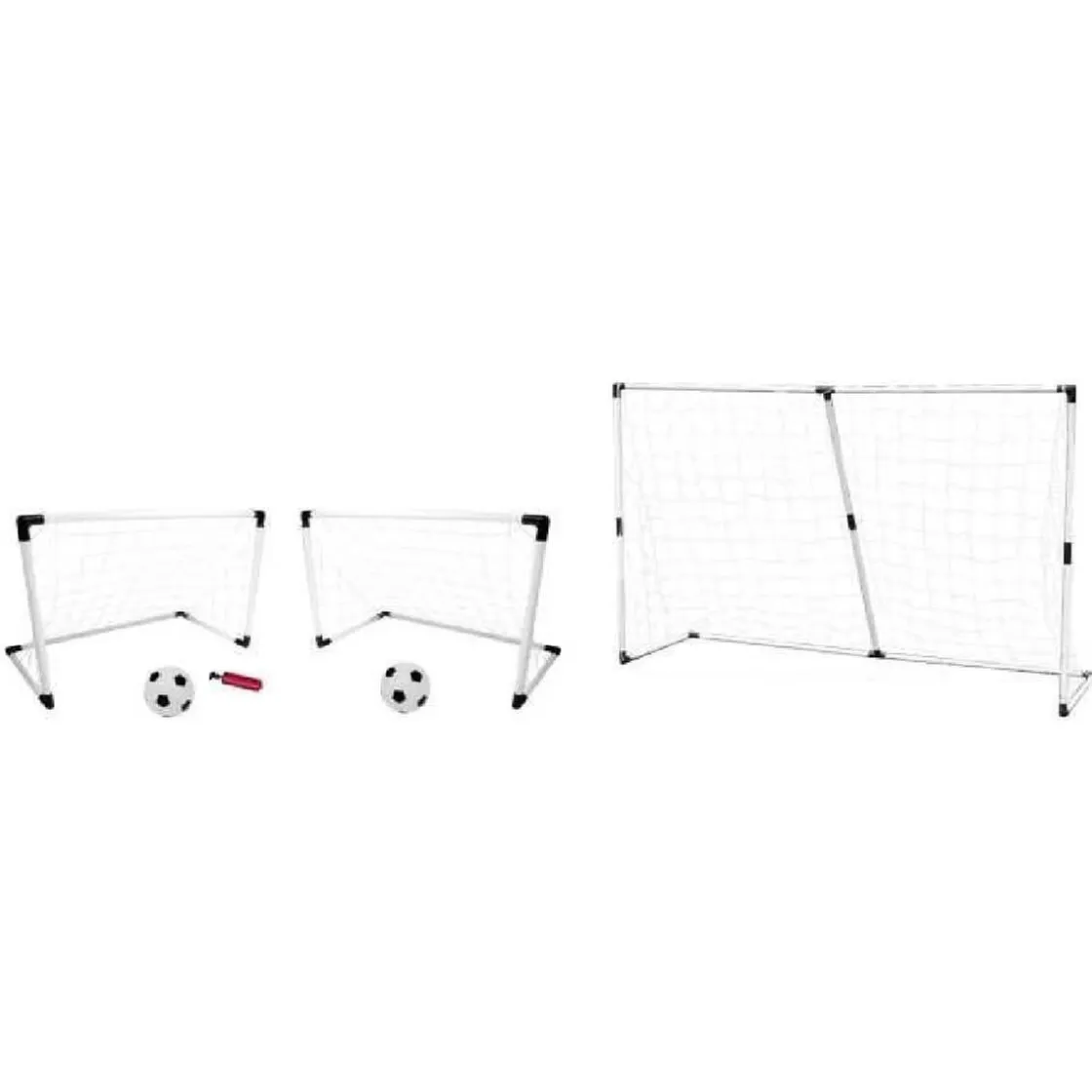 SUN&SPORT Sun & Sport - Portería de fútbol modular 2 en 1