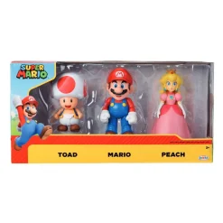 JAKKS Super Mario - Pack 3 figuras de Mario y sus amigos