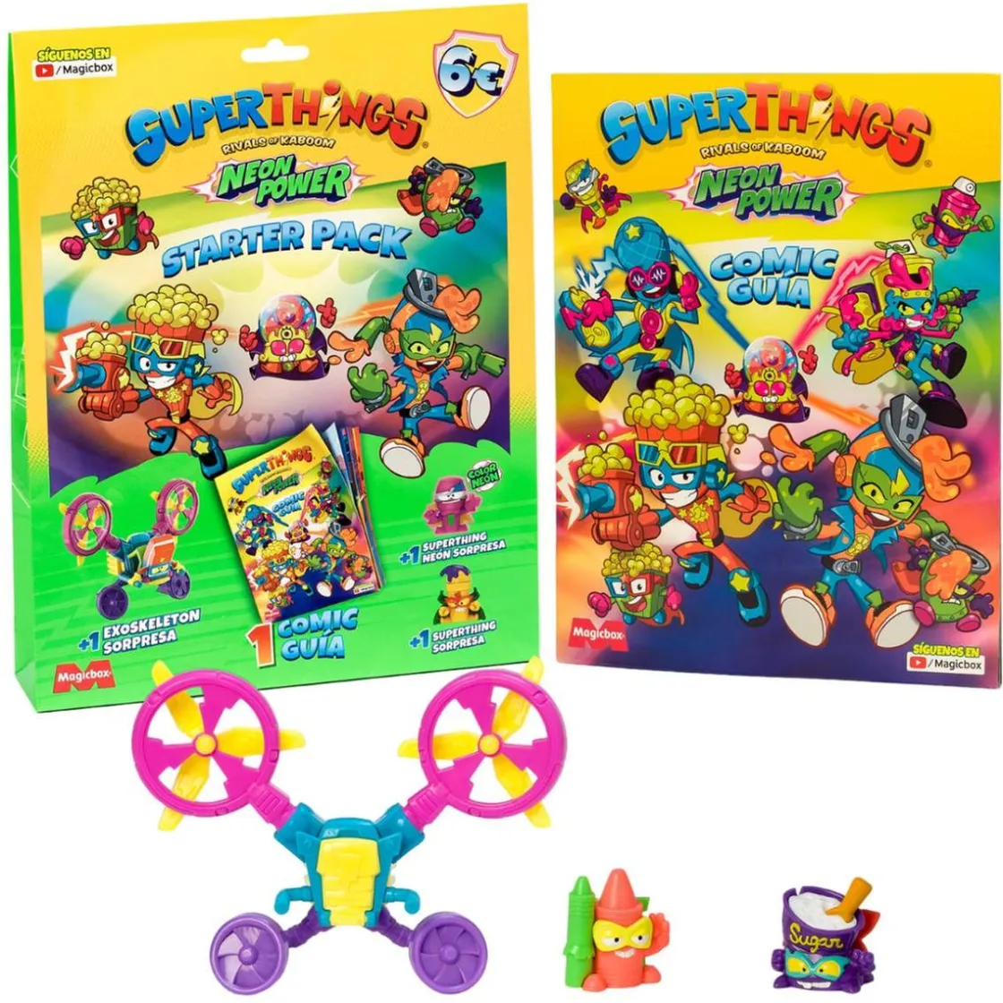 SUPER THINGS SuperThings - Starter Pack - Neon Power Superthings (varios modelos)* Figuras De Acción