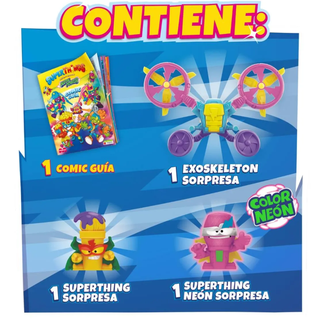 SUPER THINGS SuperThings - Starter Pack - Neon Power Superthings (varios modelos)* Figuras De Acción