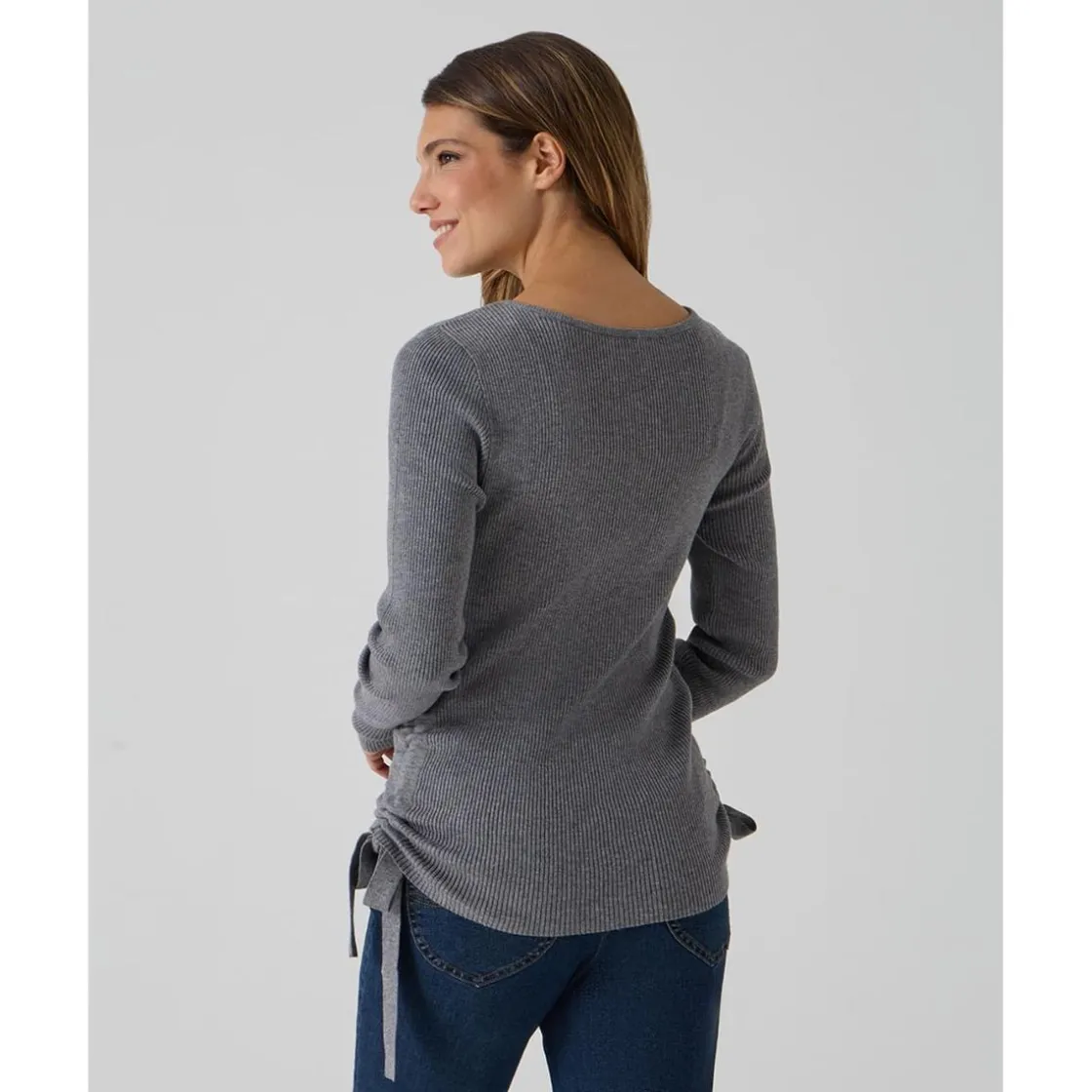 Prenatal Suéter premamá gris con lazos* Premamá·Moda|Moda·Prendas De Punto