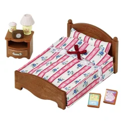 EPOCH PARA IMAGINAR S.L. Sylvanian Families - Set de accesorio cama semi-doble para muñecas Sylvanian Families ㅤ* Coleccionables Y Mini Mundos