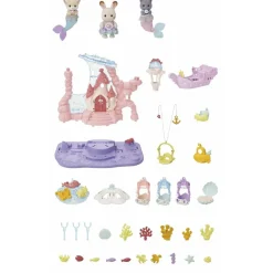 EPOCH PARA IMAGINAR S.L. Sylvanian Families - Set de juguetes Castillo de Sirenas y Familias* Coleccionables Y Mini Mundos