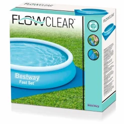 BEST WAY Tapiz de Suelo Flow Clear 396 x 396 cm* Piscinas|Juguetes De Verano