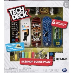 CONCENTRA Tech Deck - Bonus Pack 6 Skates (varios modelos)