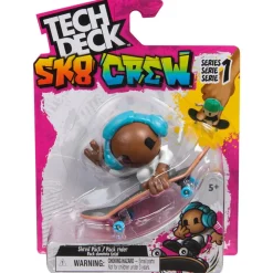 TECH DECK - Sk8 Crew - Fingerboard + Figura (Varios modelos)* Vehículos Y Circuitos