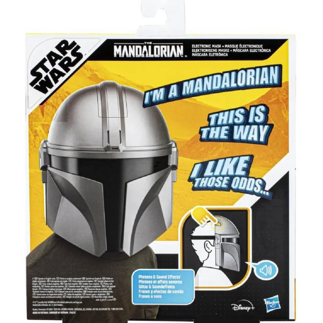 HASBRO EUROPEAN The Mandalorian - Máscara electrónica del Mandaloriano* Figuras De Acción