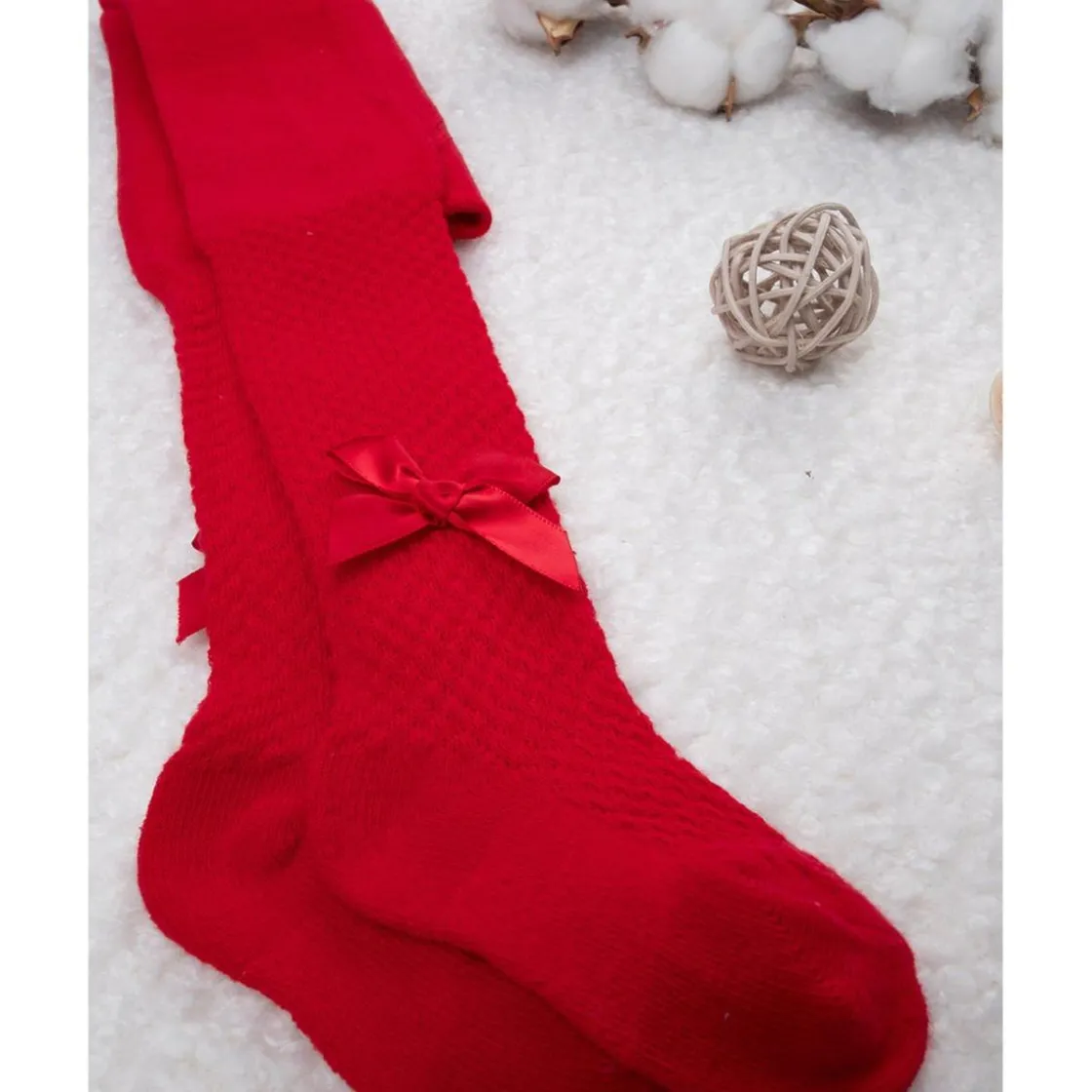 Prenatal Tights rojas para niña con moñitos* Ropa Y Accesorios·Zapatos Y Calcetines|Recién Nacido·Ropa Y Accesorios