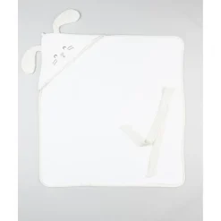 Prenatal Toalla cuadrada blanca con conejito* Recién Nacido·Ropa Y Accesorios|Ropa Y Accesorios·Bañadores, Toallas Y Albornoces