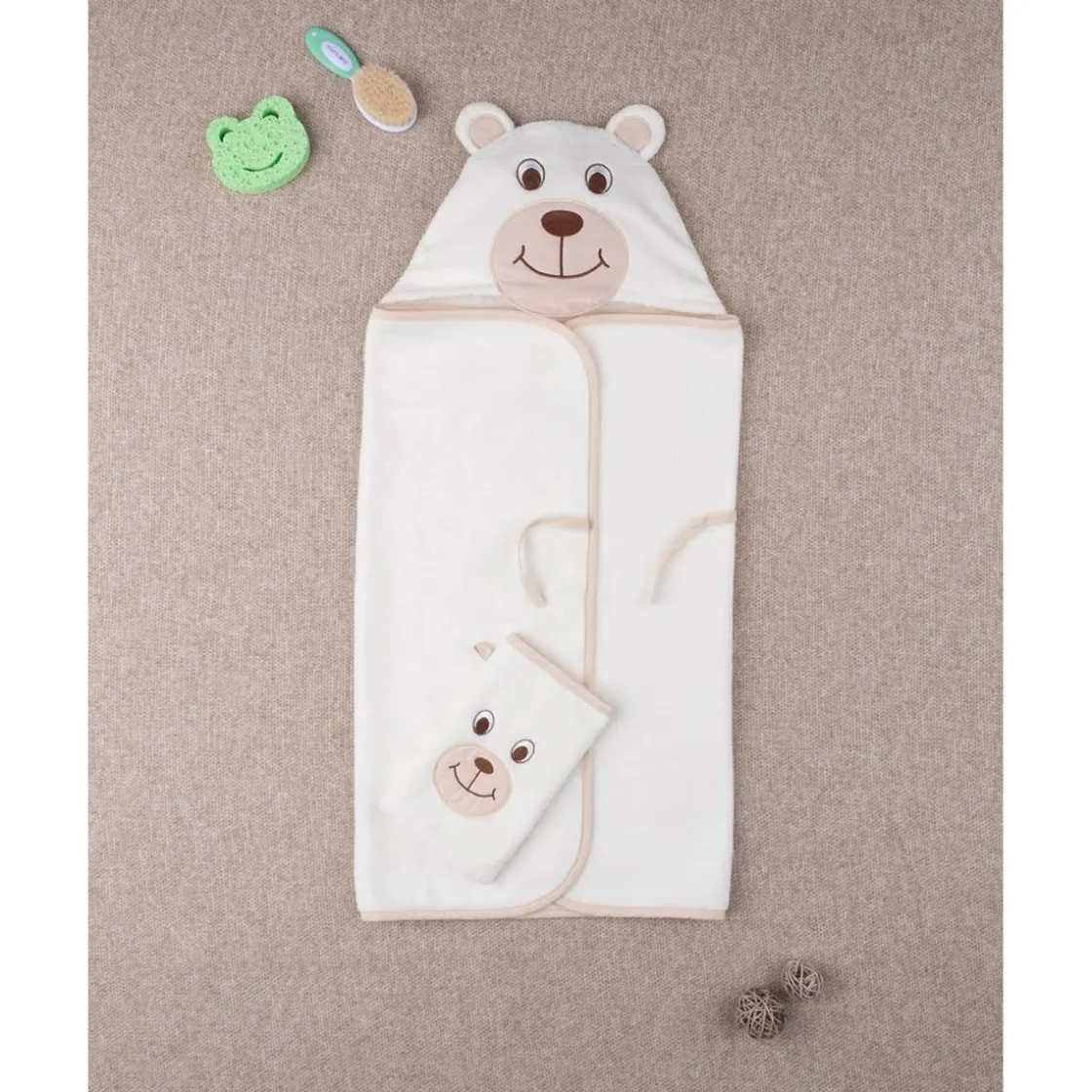 Prenatal Toallita de Esponja Unisex "Osito"* Recién Nacido·Ropa Y Accesorios|Ropa Y Accesorios·Bañadores, Toallas Y Albornoces