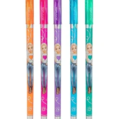 DEPESCHE Top Model - 5 bolígrafos de gel con purpurina