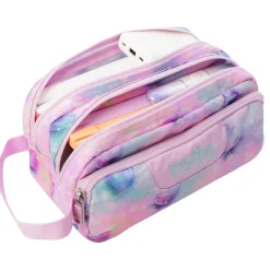 TOTTO - Estuche Agapec Glitter Shiny Heart* Material Escolar