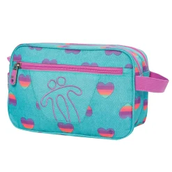 TOTTO - Estuche escolar 2 compartimentos Plastilina multicolor Corazones* Material Escolar