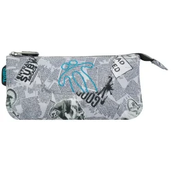 TOTTO - Estuche escolar 3 compartimentos Tablero Newspaper* Material Escolar