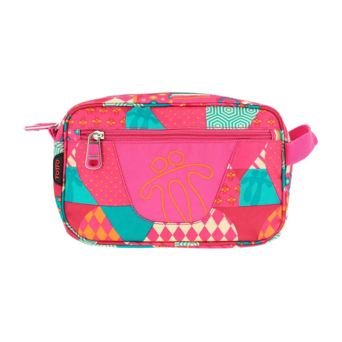 TOTTO - Estuche escolar 2 compartimentos Plastilina - Rosa