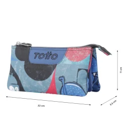 TOTTO - Estuche escolar cyber monstruos Tablero* Material Escolar