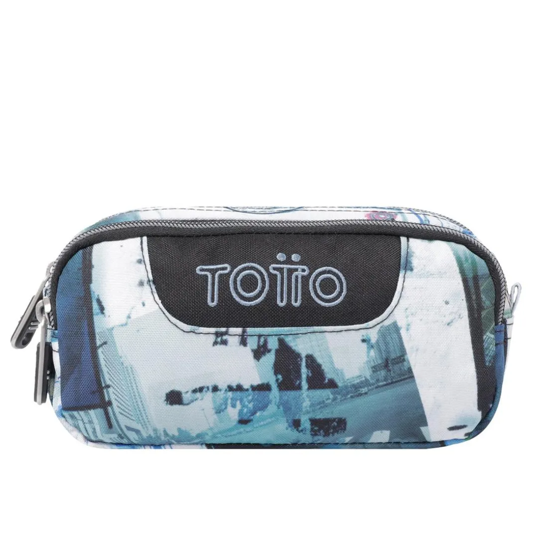 TOTTO - Estuche escolar dos compartimentos postales y casetes Sobre* Material Escolar