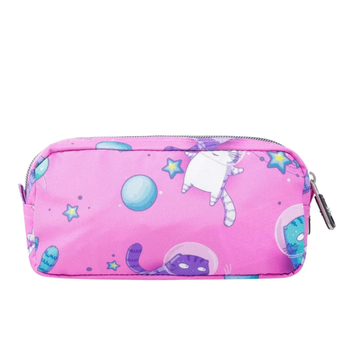 TOTTO - Estuche escolar dos compartimentos gatos astronautas Sobre* Material Escolar