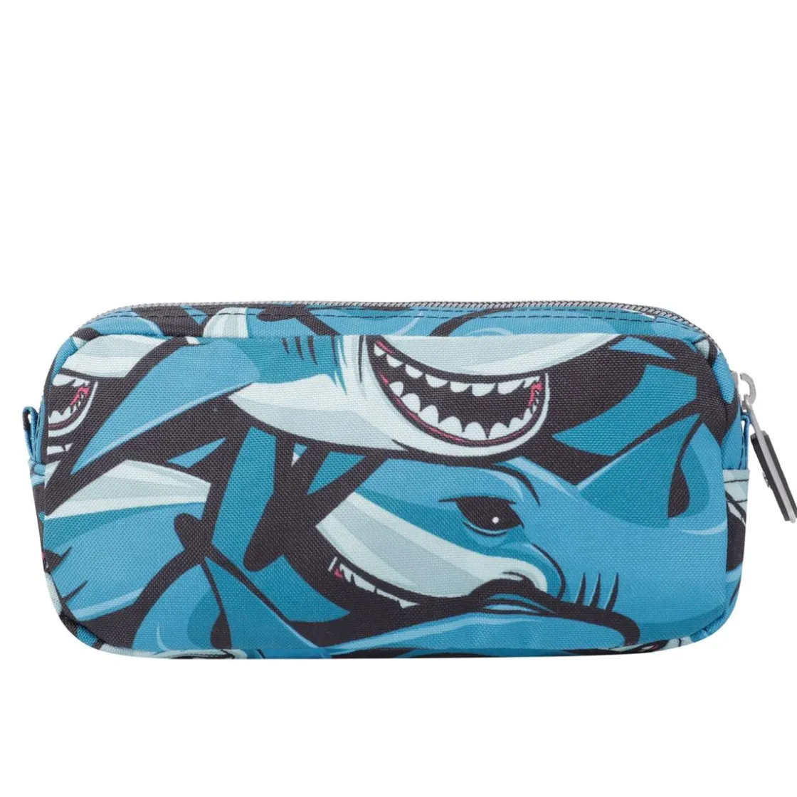TOTTO - Estuche escolar dos compartimentos tiburones Sobre* Material Escolar