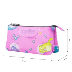 TOTTO - Estuche escolar gatos astronautas Tablero