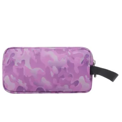 TOTTO - Estuche escolar tres compartimentos camuflaje rosa Agapec* Material Escolar