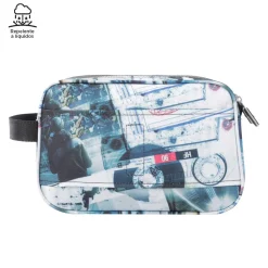 TOTTO - Estuche escolar tres compartimentos postales y casetes Plastilina