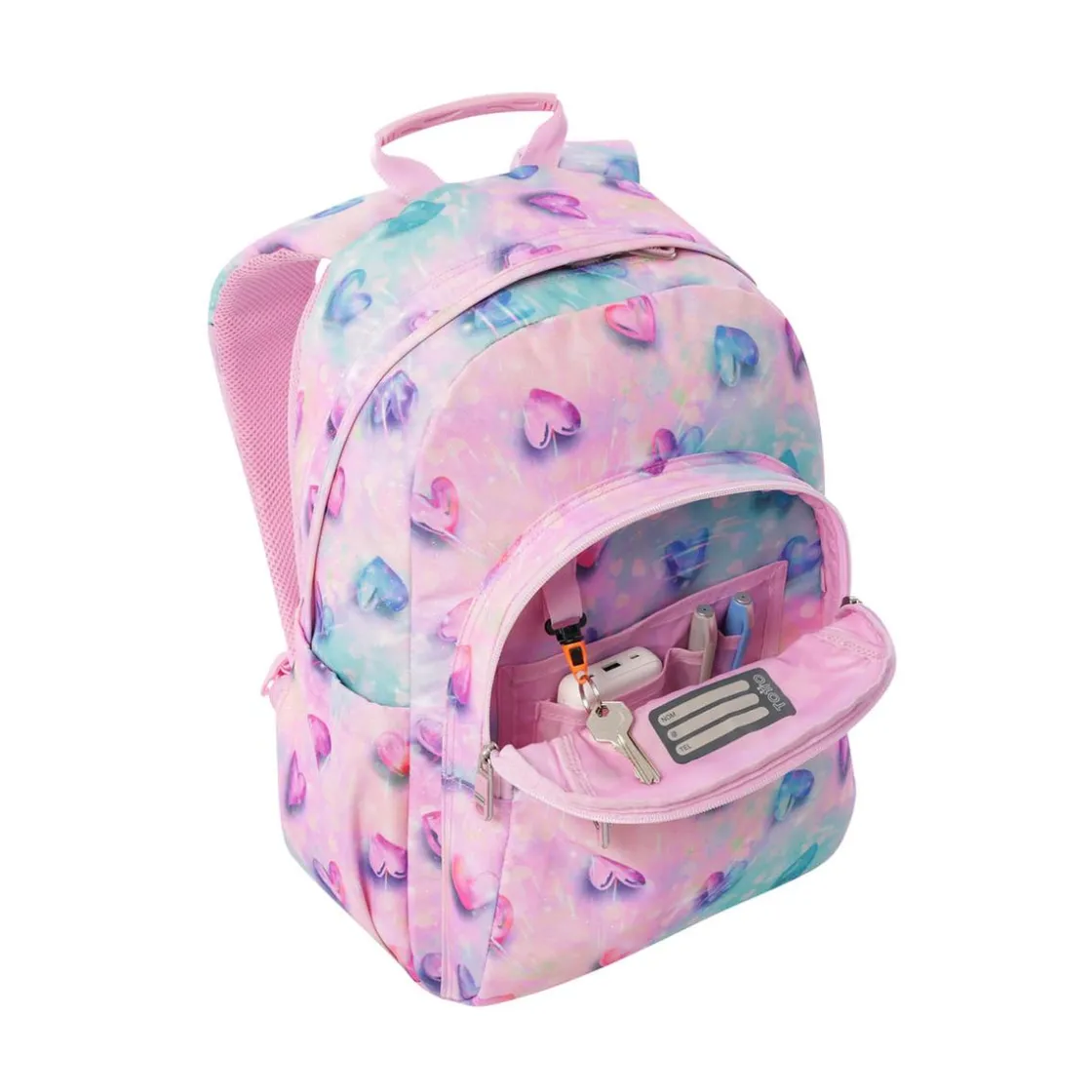 TOTTO - Mochila Acuareles Glitter Shiny Heart