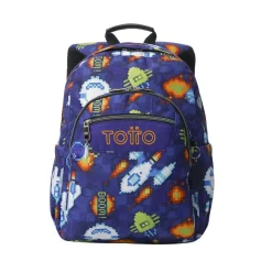 TOTTO - Mochila Acuareles Space Blue* Material Escolar