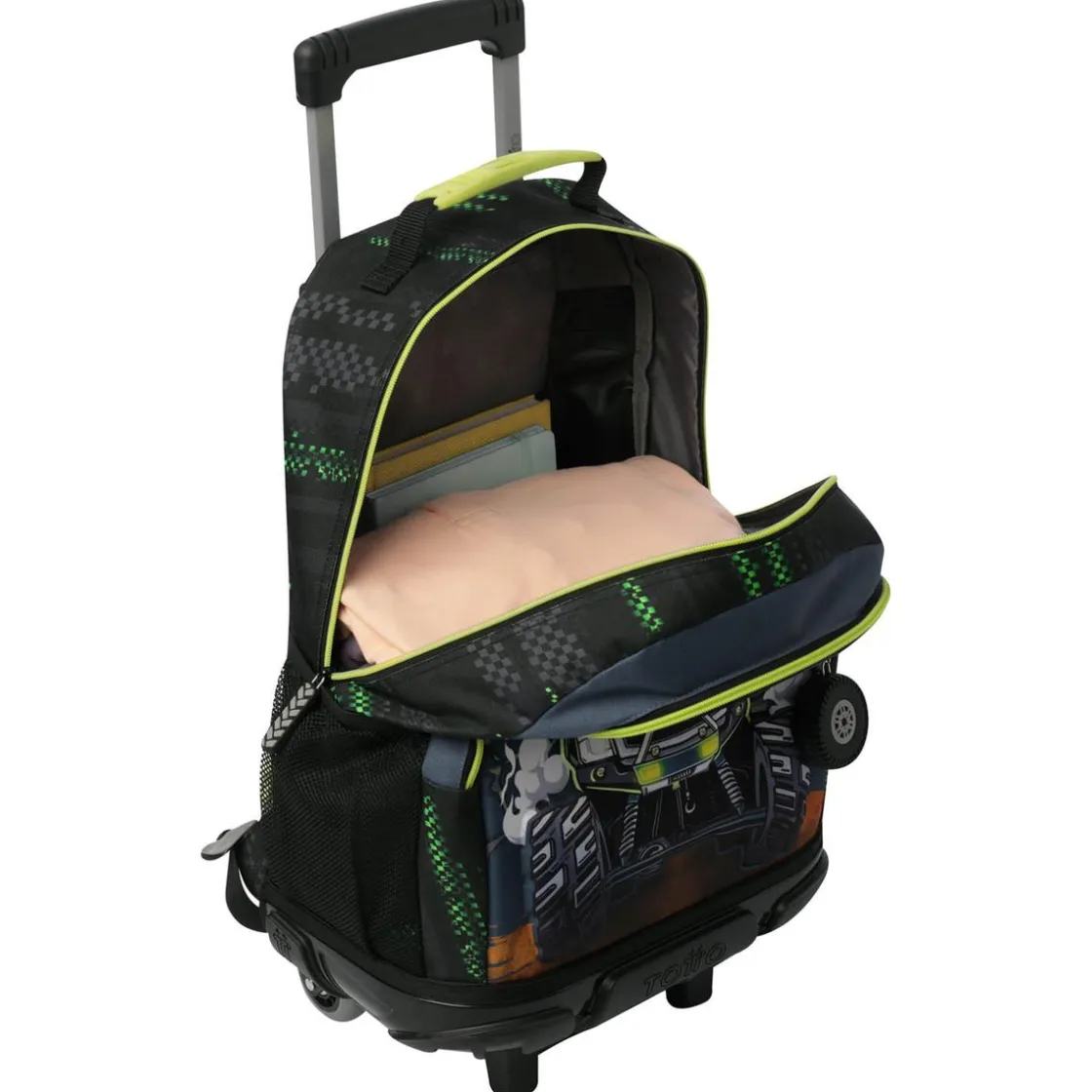 TOTTO - Mochila con ruedas Monster Race L
