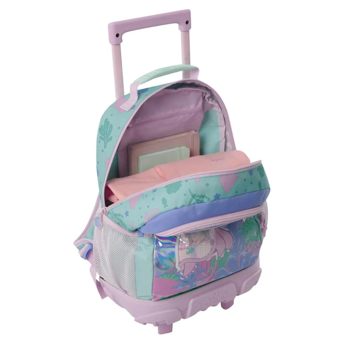 TOTTO - Mochila con ruedas Reef Friends M