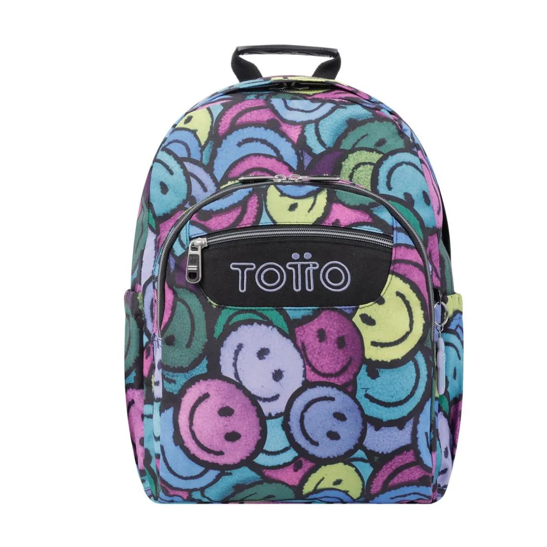 TOTTO - Mochila escolar adaptable a carro emojis Acuareles* Material Escolar