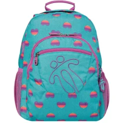 TOTTO - Mochila escolar adaptable a carro Acuareles multicolor Corazones* Material Escolar