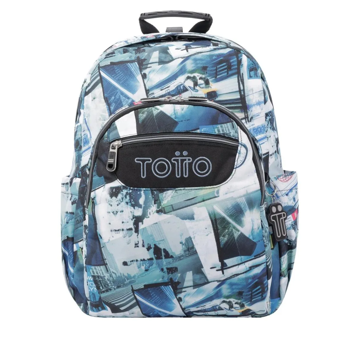 TOTTO - Mochila escolar adaptable a carro postales y casetes Acuareles* Material Escolar