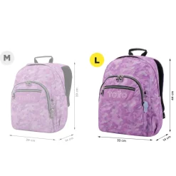 TOTTO - Mochila escolar camuflaje rosa Acuarela