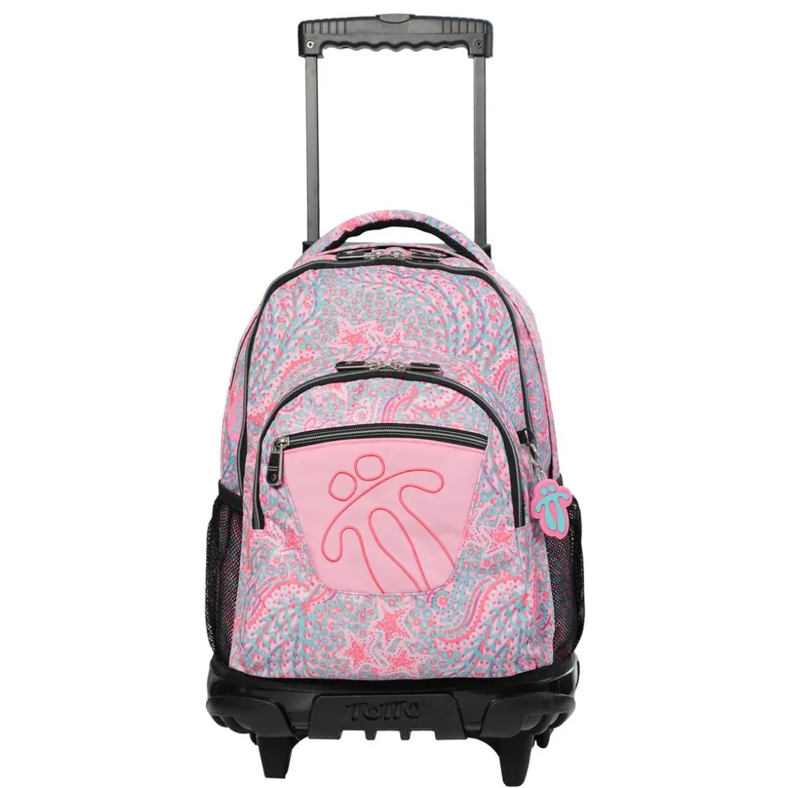 TOTTO - Mochila escolar con ruedas Renglones Ocean* Material Escolar