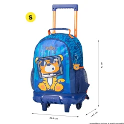 TOTTO - Mochila escolar con ruedas pequeña Little Avatar* Material Escolar