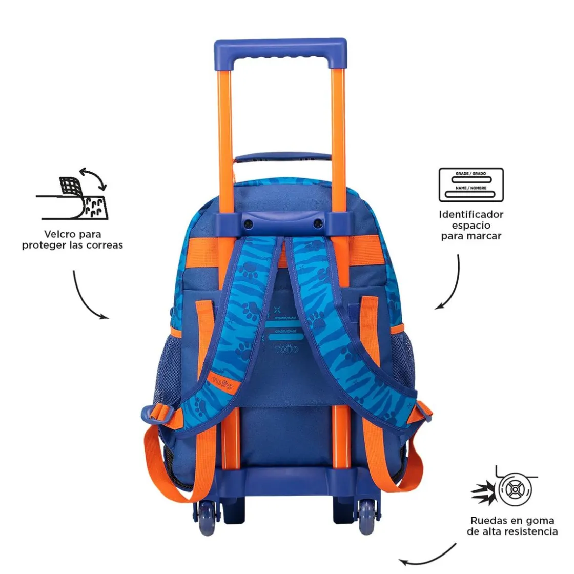 TOTTO - Mochila escolar con ruedas pequeña Little Avatar* Material Escolar