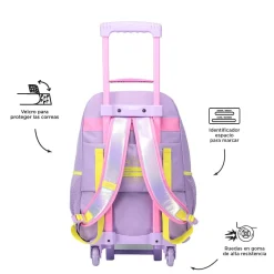 TOTTO - Mochila escolar con ruedas grande Emojy* Material Escolar