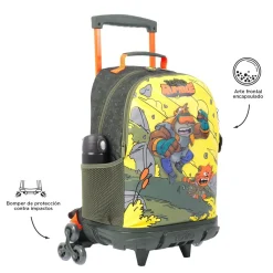 TOTTO - Mochila escolar con ruedas grande Brawlmaster* Material Escolar