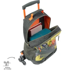 TOTTO - Mochila escolar con ruedas grande Brawlmaster* Material Escolar
