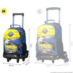 TOTTO - Mochila escolar con ruedas mediana Velocity* Material Escolar