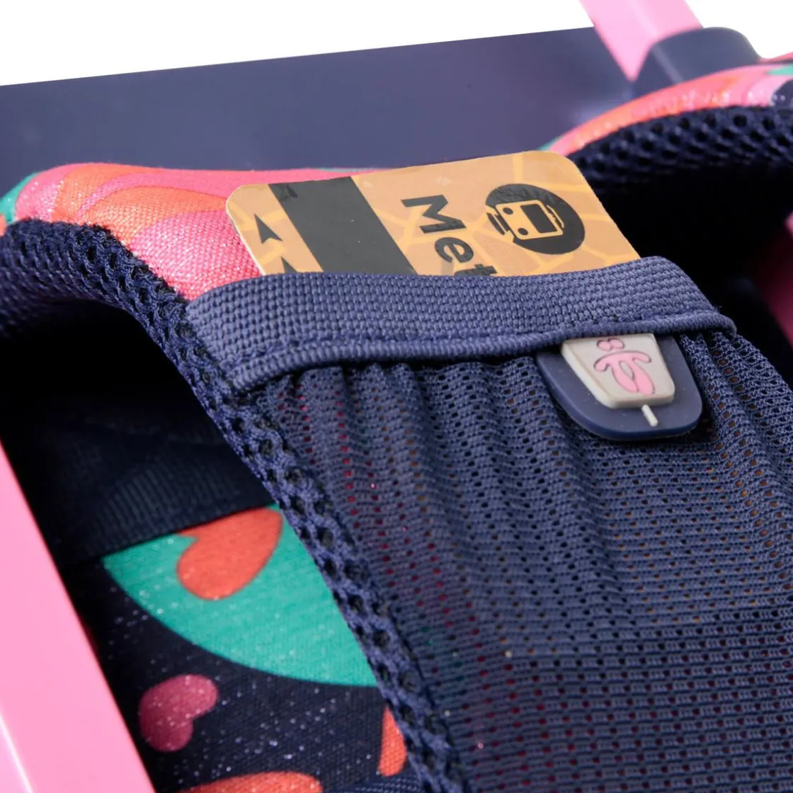 TOTTO - Mochila escolar con ruedas Renglones - Mega